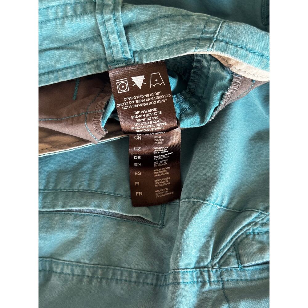 KUHL Spire Hiking Shorts Sz 8 Teal Blue UPF50 Gorpcore Sportif Hiking Camping - Picture 5 of 15